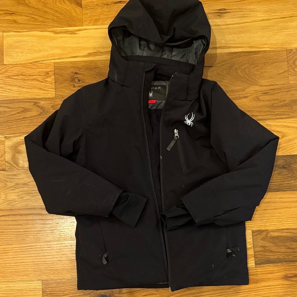 Spyder Kids Black Puffer Jacket